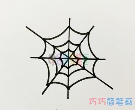 如何绘制逼真的蜘蛛网